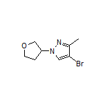 4-Bromo-3-methyl-1-(tetrahydrofuran-3-yl)pyrazole