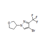 4-Bromo-1-(tetrahydrofuran-3-yl)-3-(trifluoromethyl)pyrazole