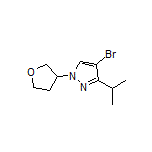 4-Bromo-3-isopropyl-1-(tetrahydrofuran-3-yl)pyrazole