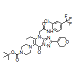 N-[2-Chloro-4-(trifluoromethyl)phenyl]-2-[6-(4-Boc-1-piperazinyl)-2-(3,6-dihydro-2H-pyran-4-yl)-5-ethyl-7-oxo-[1,2,4]triazolo[1,5-a]pyrimidin-4(7H)-yl]acetamide