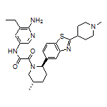 N-(6-Amino-5-ethyl-3-pyridyl)-2-[(2R,5S)-5-methyl-2-[2-(1-methyl-4-piperidyl)benzo[d]thiazol-5-yl]-1-piperidyl]-2-oxoacetamide