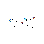 3-Bromo-4-methyl-1-(tetrahydrofuran-3-yl)pyrazole