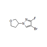 4-Bromo-3-fluoro-1-(tetrahydrofuran-3-yl)pyrazole