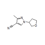 3-Methyl-1-(tetrahydrofuran-3-yl)pyrazole-4-carbonitrile