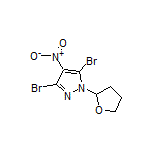 3,5-Dibromo-4-nitro-1-(2-tetrahydrofuryl)-1H-pyrazole