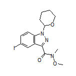 5-Iodo-N-methoxy-N-methyl-1-(tetrahydro-2H-pyran-2-yl)-1H-indazole-3-carboxamide