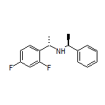 (S)-1-(2,4-Difluorophenyl)-N-[(S)-1-phenylethyl]ethanamine