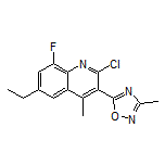 5-(2-Chloro-6-ethyl-8-fluoro-4-methyl-3-quinolyl)-3-methyl-1,2,4-oxadiazole