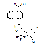 4-[5-(3,5-Dichlorophenyl)-5-(trifluoromethyl)-4,5-dihydroisoxazol-3-yl]-1-naphthoic Acid