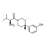 (S)-2-Amino-1-[(3R,4R)-4-(3-hydroxyphenyl)-3,4-dimethyl-1-piperidyl]-3-methyl-1-butanone