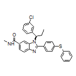 (R)-1-[1-(3-Chlorophenyl)propyl]-N-methyl-2-[4-(phenylthio)phenyl]-1H-benzo[d]imidazole-6-carboxamide