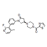 (R)-1-[3-(2-Fluoro-4-methyl-3-pyridyl)phenyl]-4-[4-(thiazole-2-carbonyl)-1-piperazinyl]pyrrolidin-2-one