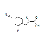 6-Cyano-4-fluorobenzothiophene-2-carboxylic Acid