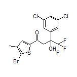 1-(5-Bromo-4-methyl-2-thienyl)-3-(3,5-dichlorophenyl)-4,4,4-trifluoro-3-hydroxy-1-butanone