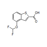 4-(Difluoromethoxy)benzothiophene-2-carboxylic Acid