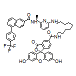 (S)-3’,6’-Dihydroxy-3-oxo-N-[9-[[6-[1-[5-[4-(trifluoromethyl)phenyl]-2-naphthamido]ethyl]-2-pyridyl]amino]nonyl]-3H-spiro[isobenzofuran-1,9’-xanthene]-5-carboxamide