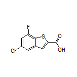 5-Chloro-7-fluorobenzothiophene-2-carboxylic Acid