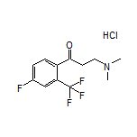 3-(Dimethylamino)-1-[4-fluoro-2-(trifluoromethyl)phenyl]-1-propanone Hydrochloride