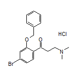 1-[2-(Benzyloxy)-4-bromophenyl]-3-(dimethylamino)-1-propanone Hydrochloride