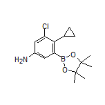 5-Amino-3-chloro-2-cyclopropylphenylboronic Acid Pinacol Ester