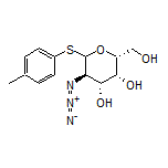 (2R,3R,4R,5R)-5-Azido-2-(hydroxymethyl)-6-(p-tolylthio)tetrahydro-2H-pyran-3,4-diol