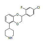 4-[2-(4-Chloro-2-fluorophenyl)-2,3-dihydrobenzo[b][1,4]dioxin-5-yl]piperidine