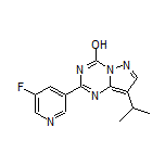 2-(5-Fluoro-3-pyridyl)-8-isopropylpyrazolo[1,5-a][1,3,5]triazin-4-ol