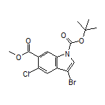 Methyl 1-Boc-3-bromo-5-chloroindole-6-carboxylate