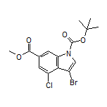 Methyl 1-Boc-3-bromo-4-chloroindole-6-carboxylate