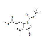 Methyl 1-Boc-3-bromo-4-methylindole-6-carboxylate