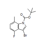 1-Boc-3-bromo-4-fluoro-7-methylindole