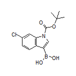 1-Boc-6-chloroindole-3-boronic Acid