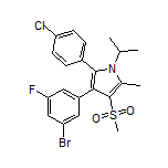 3-(3-Bromo-5-fluorophenyl)-2-(4-chlorophenyl)-1-isopropyl-5-methyl-4-(methylsulfonyl)-1H-pyrrole