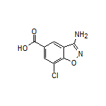 3-Amino-7-chlorobenzisoxazole-5-carboxylic Acid