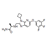 (R)-2-[[[3-Cyclobutyl-5-(3,4,5-trifluorophenoxy)-3H-imidazo[4,5-b]pyridin-2-yl]methyl]amino]propanamide