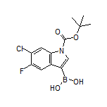 1-Boc-6-chloro-5-fluoroindole-3-boronic Acid