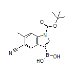 1-Boc-5-cyano-6-methylindole-3-boronic Acid