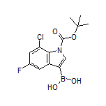 1-Boc-7-chloro-5-fluoroindole-3-boronic Acid