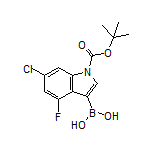 1-Boc-6-chloro-4-fluoroindole-3-boronic Acid