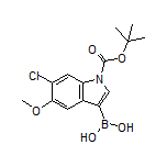 1-Boc-6-chloro-5-methoxyindole-3-boronic Acid