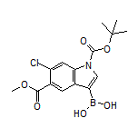 1-Boc-6-chloro-5-(methoxycarbonyl)indole-3-boronic Acid