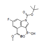 1-Boc-6-fluoro-4-(methoxycarbonyl)indole-3-boronic Acid