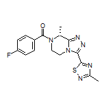 (R)-(4-Fluorophenyl)[8-methyl-3-(3-methyl-1,2,4-thiadiazol-5-yl)-5,6-dihydro-[1,2,4]triazolo[4,3-a]pyrazin-7(8H)-yl]methanone