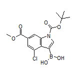 1-Boc-4-chloro-6-(methoxycarbonyl)indole-3-boronic Acid