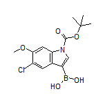 1-Boc-5-chloro-6-methoxyindole-3-boronic Acid