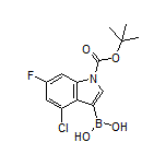 1-Boc-4-chloro-6-fluoroindole-3-boronic Acid