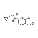 3-Chloro-4-(chloromethyl)-N-cyclopropylbenzenesulfonamide