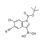 1-Boc-6-chloro-5-cyanoindole-3-boronic Acid