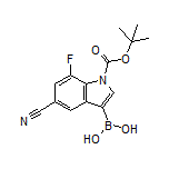 1-Boc-5-cyano-7-fluoroindole-3-boronic Acid