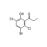 1-(3-Bromo-2,5-dichloro-6-hydroxyphenyl)-1-propanone